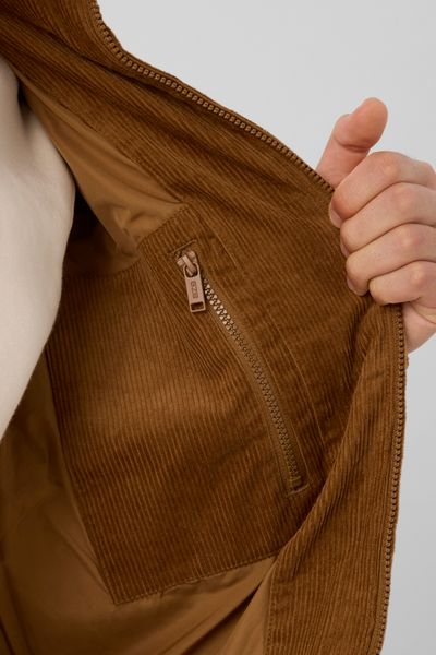 Doudoune zipp&eacute;e velours