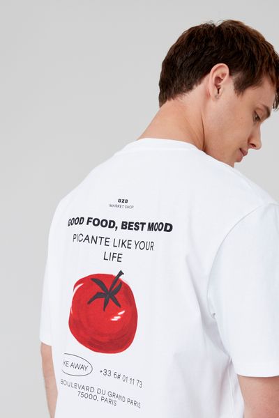T-shirt imprimé devant dos