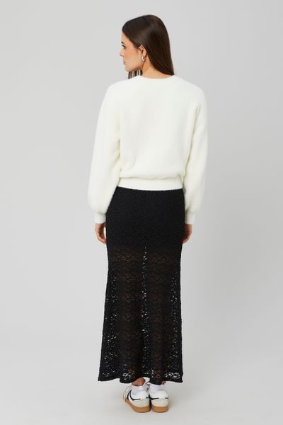 JUPE TUBE MAILLE - POUSSIN