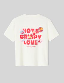 T-shirt imprim&eacute; devant/dos