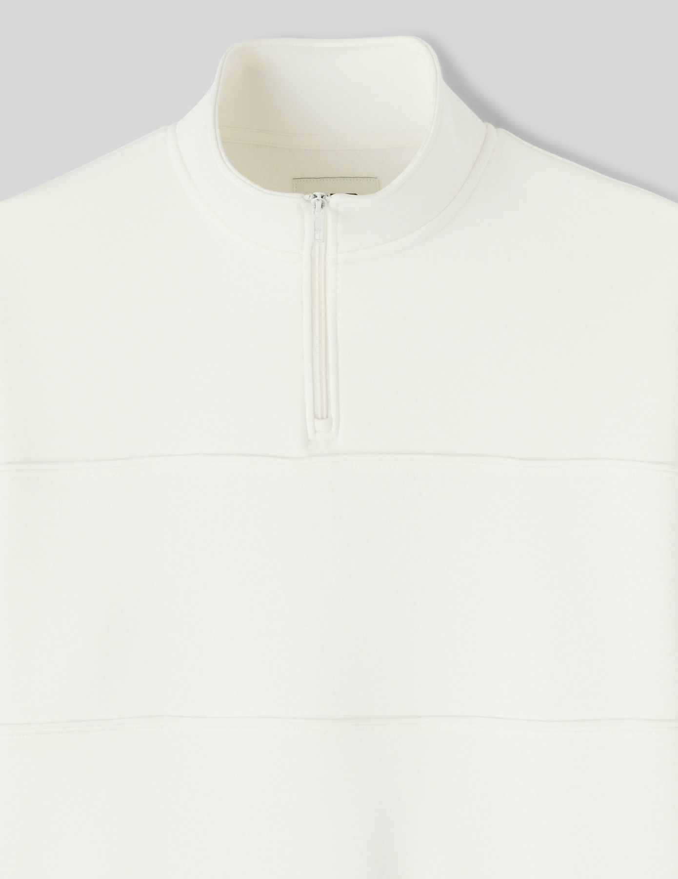 Sweat col montant zippé
