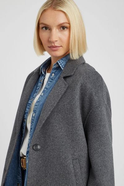 Manteau court en laine