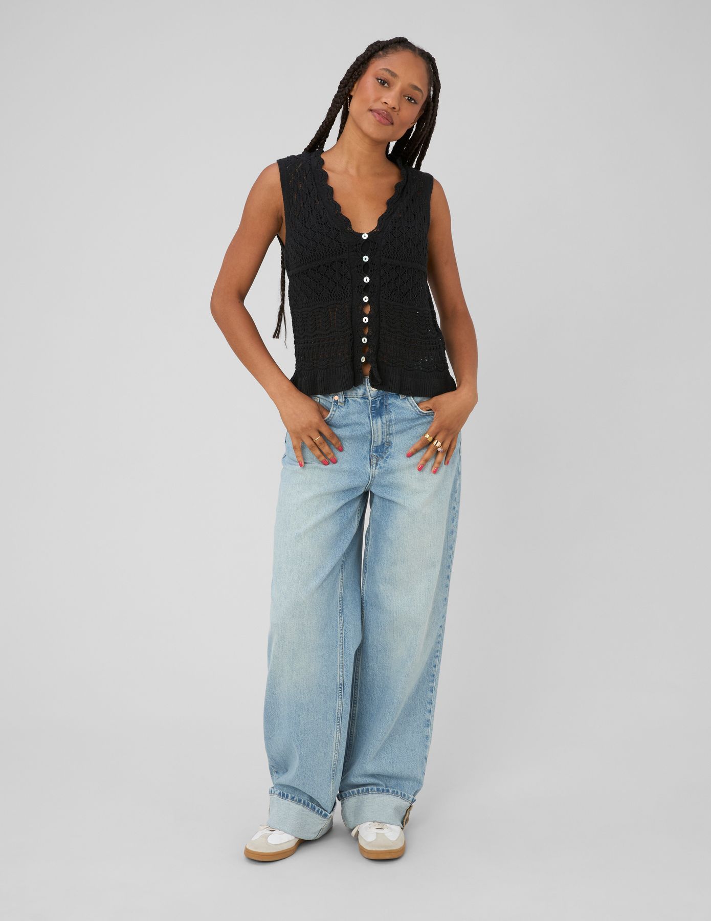Gilet sans manches crochet