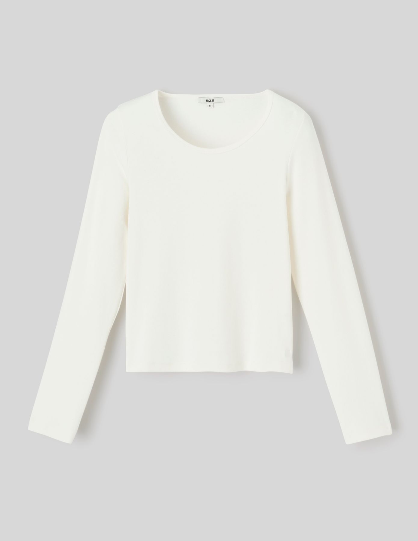 T-shirt manches longues c&ocirc;tel&eacute;