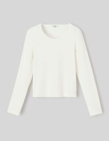T-shirt manches longues c&ocirc;tel&eacute;