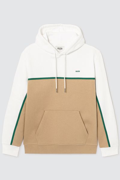 Sweat colorblock avec bande contrastée