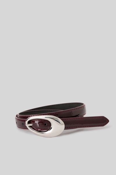 Ceinture vernis boucle métal