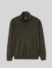 Pull col montant zippé