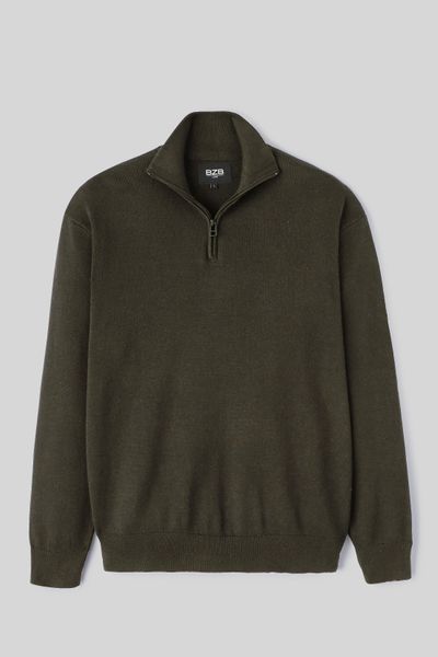 Pull col montant zippé