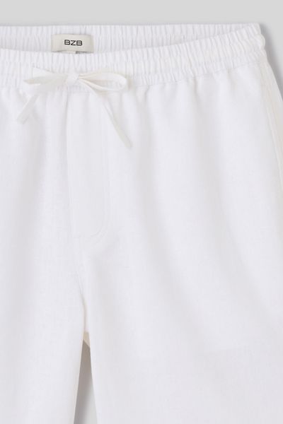 Bermuda en viscose lin