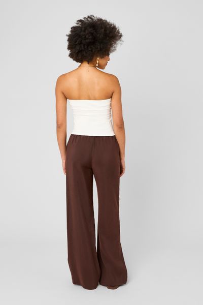 Pantalon fluide taille &eacute;lastiqu&eacute;e