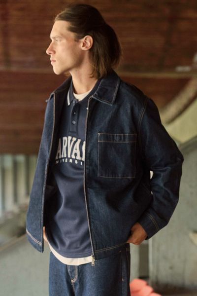 Veste en denim zipp&eacute;e