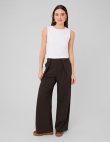 Pantalon ray&eacute; &agrave; pince