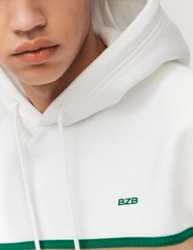Sweat colorblock avec bande contrastée