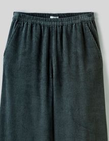 Pantalon velours taille élastiquée