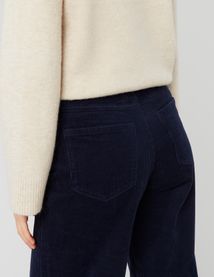 Pantalon wide leg velours