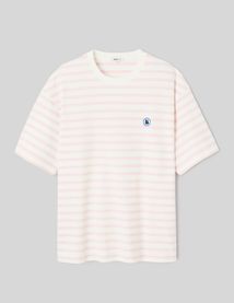 T-shirt marini&egrave;re imprim&eacute; devant/dos