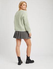 Gilet col V boutonn&eacute;