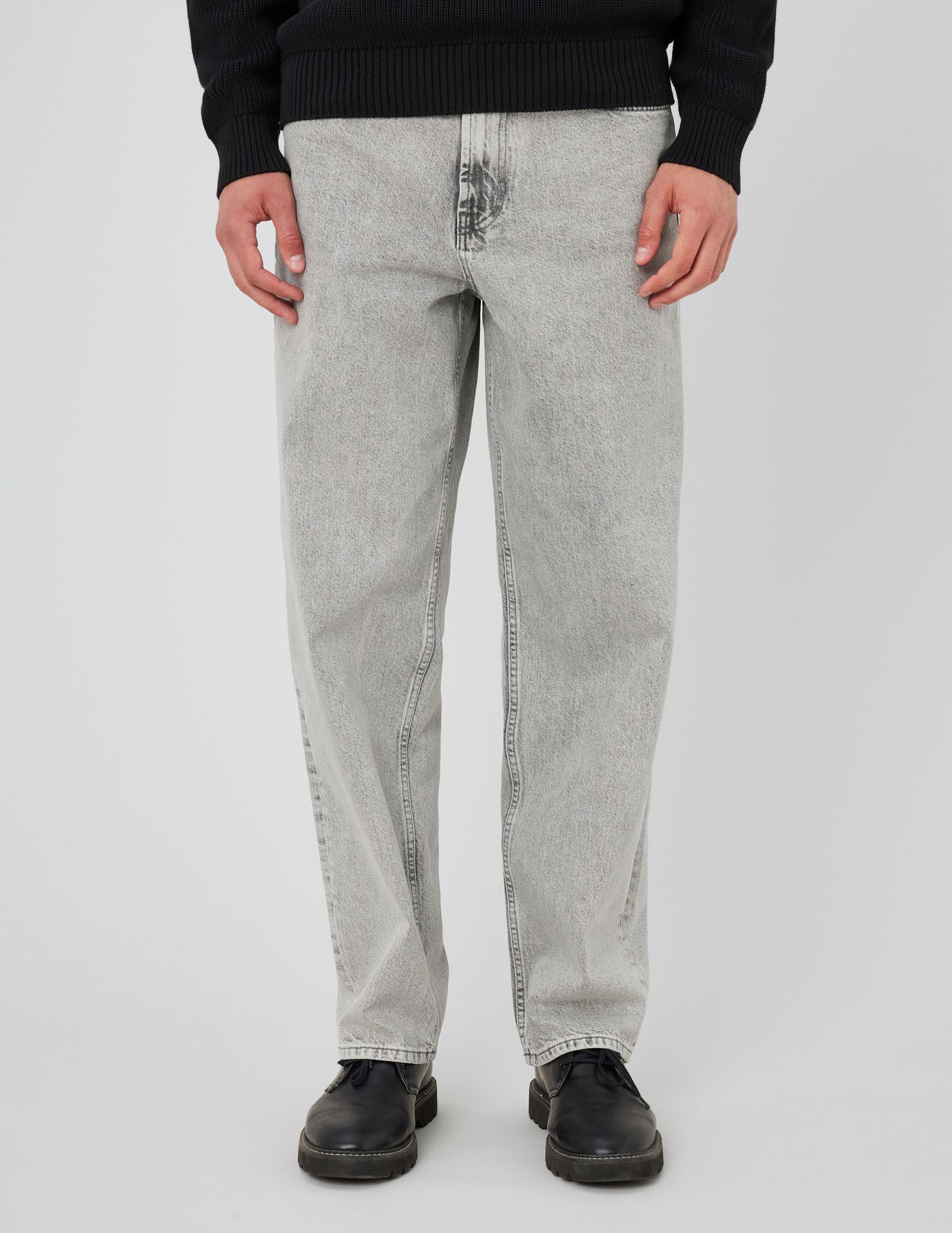 Jean loose gris clair