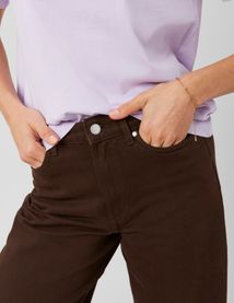 Jean wide leg marron