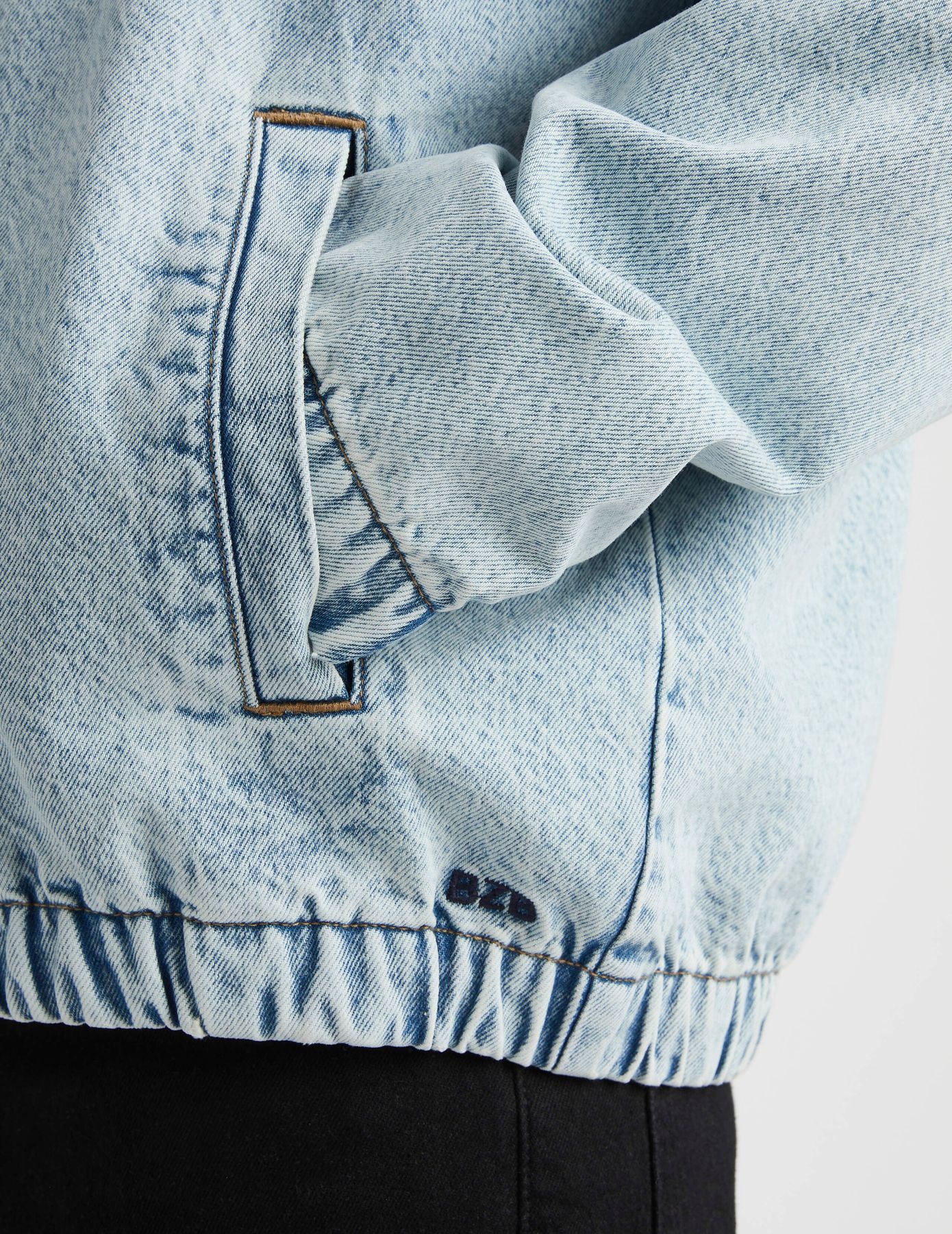 Veste zippée en jean