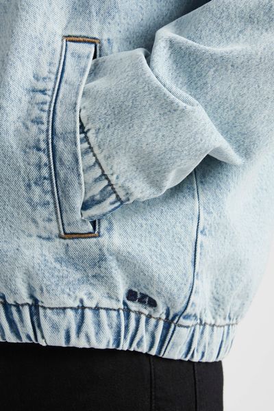 Veste zippée en jean
