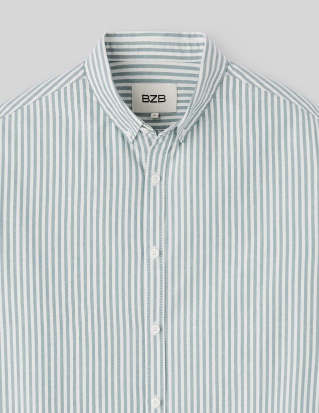 Chemise rayée droite