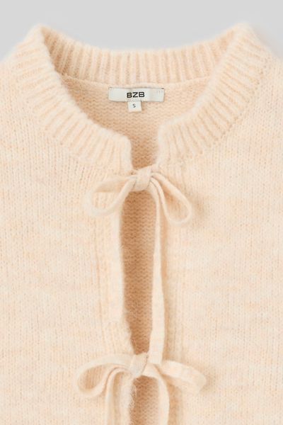 Gilet sans manches &agrave; noeuds