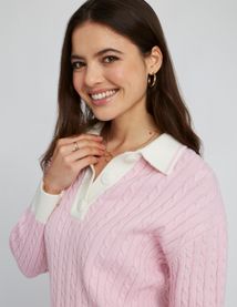 Pull col polo fantaisie