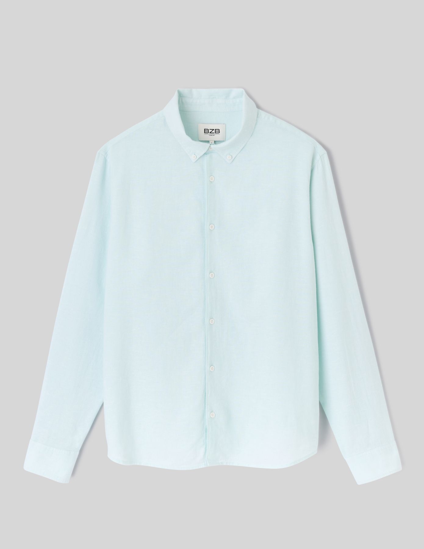 Chemise manches longues viscose lin