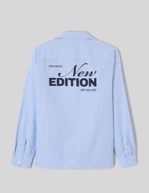 Chemise ray&eacute;e imprim&eacute;e dos