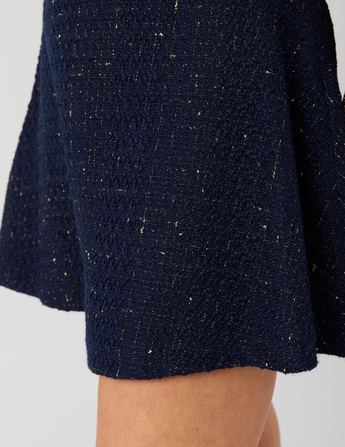 Jupe patineuse en tweed