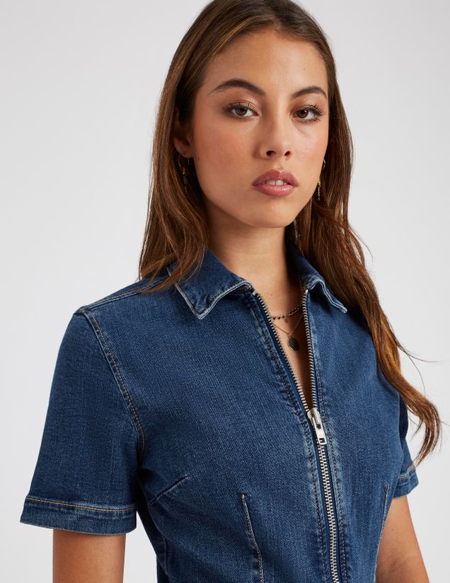 Combishort en jean