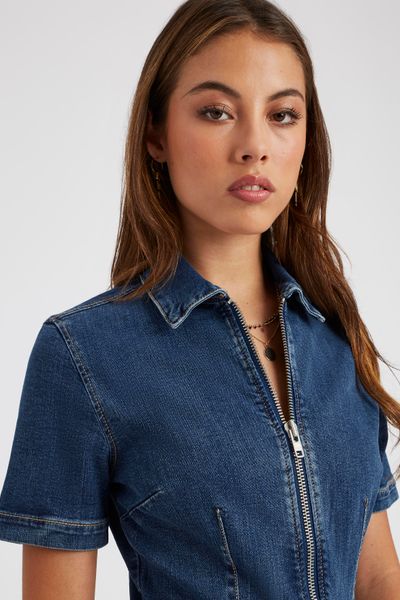 Combishort en jean