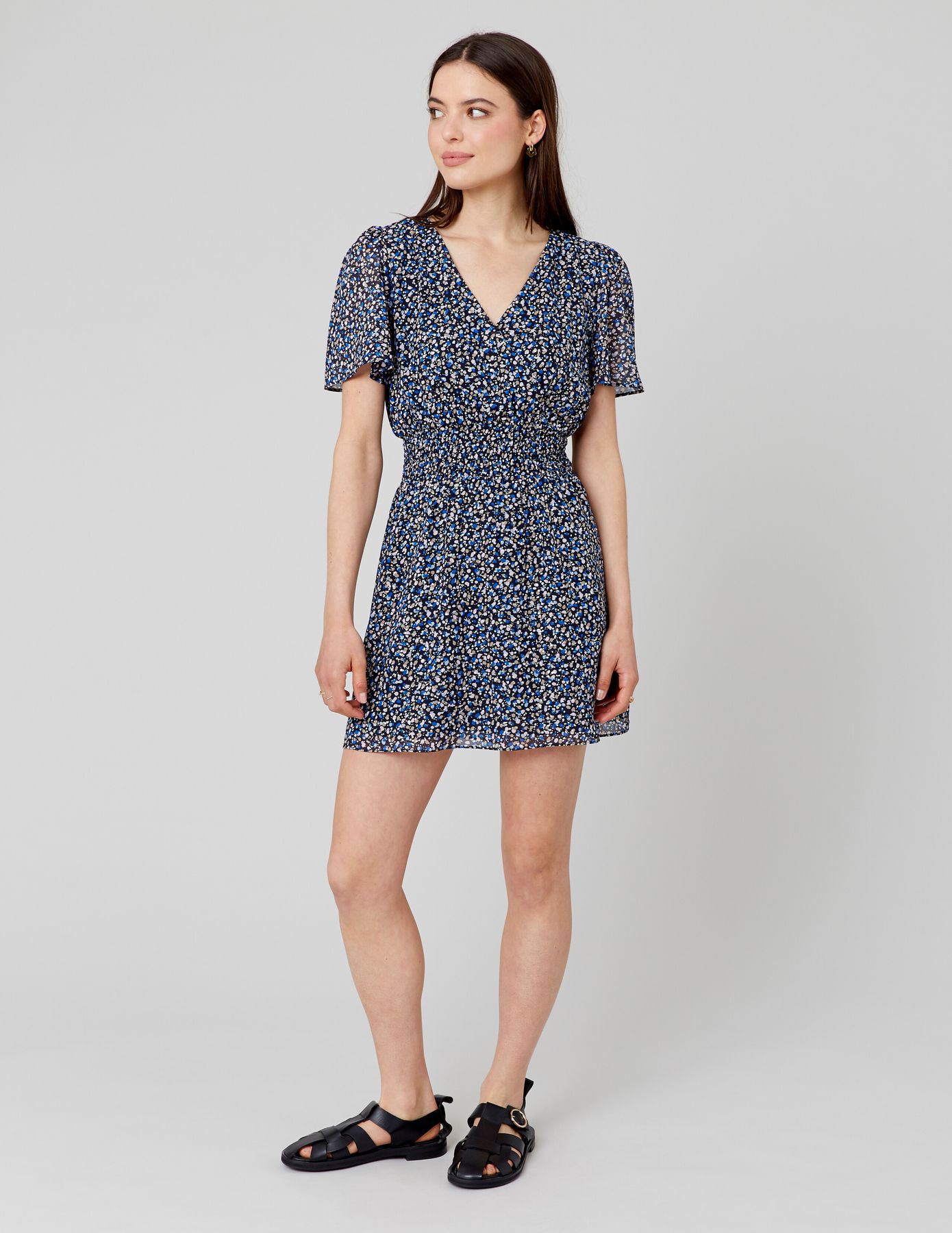 Robe courte imprimée