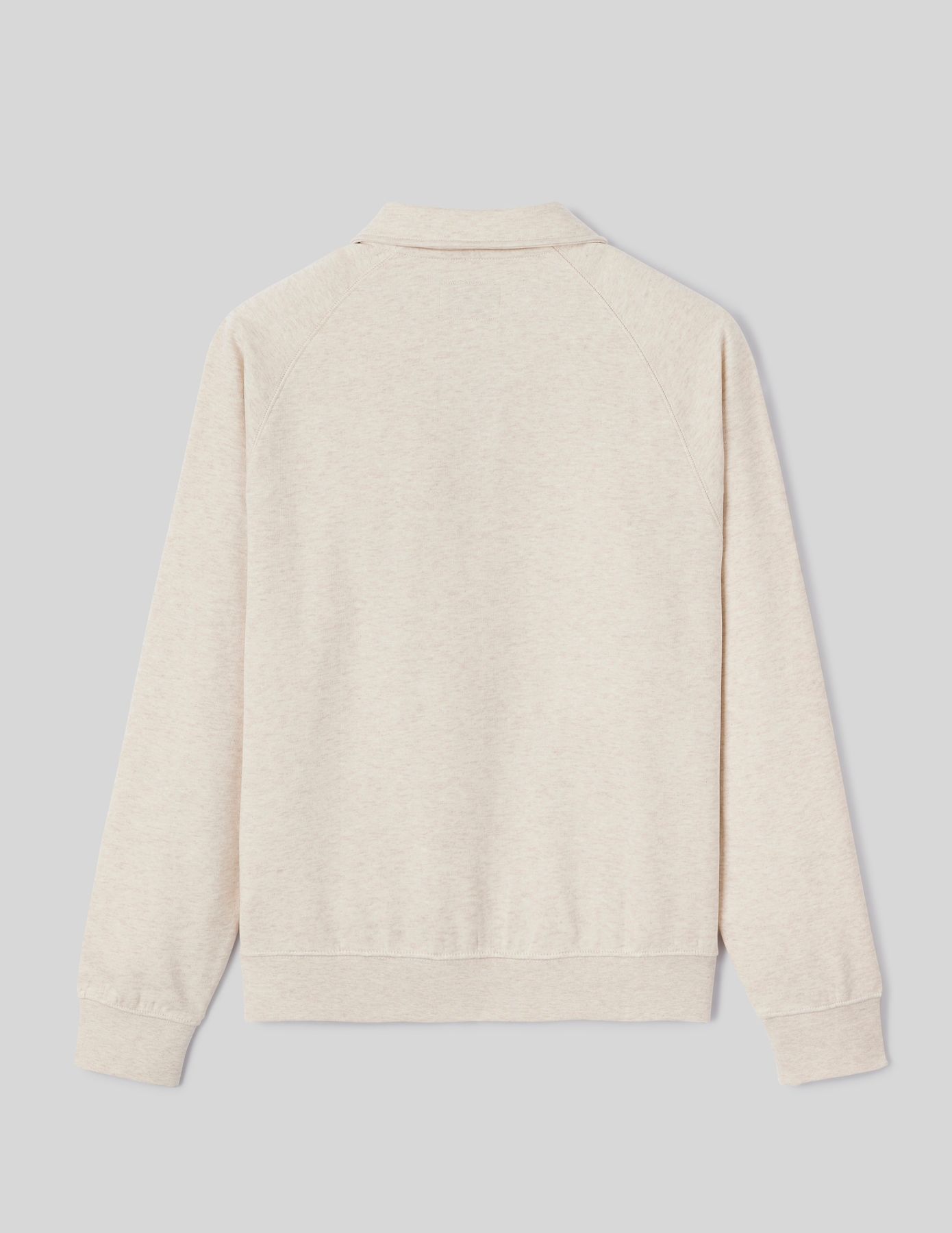 Sweat col polo zippé