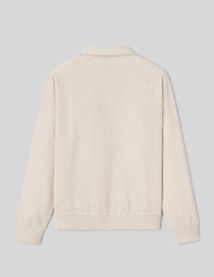 Sweat col polo zippé