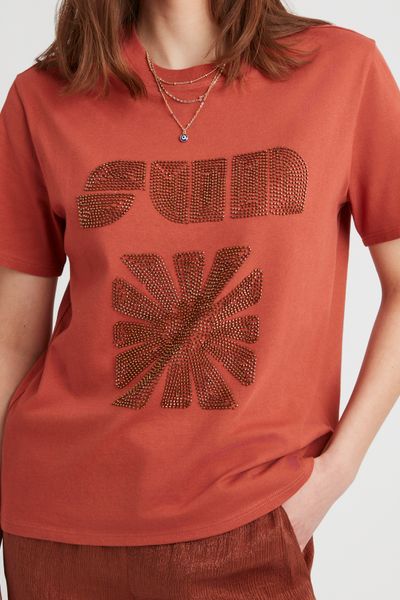 T-shirt avec perles