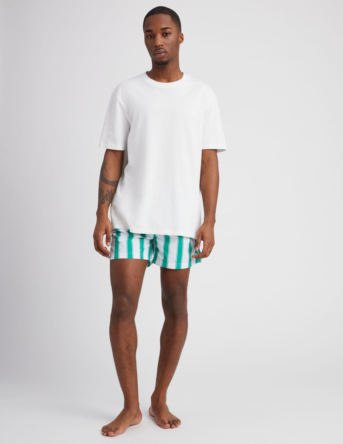 Short de bain rayures