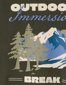 T-shirt imprim&eacute; et brod&eacute;
