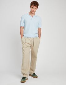 Polo matière fantaisie