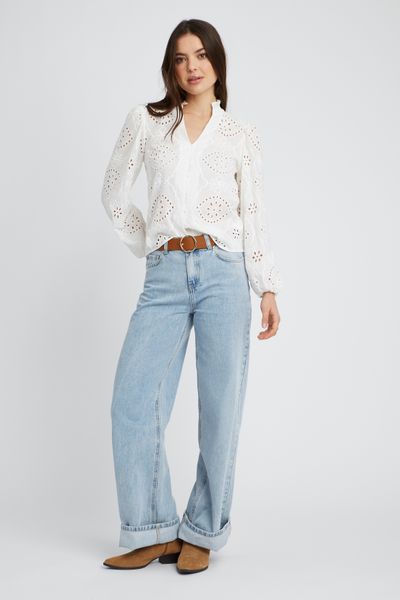 Blouse en broderie anglaise