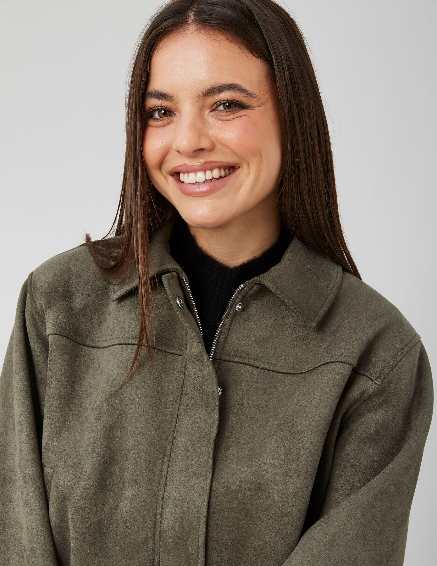 Veste en su&eacute;dine