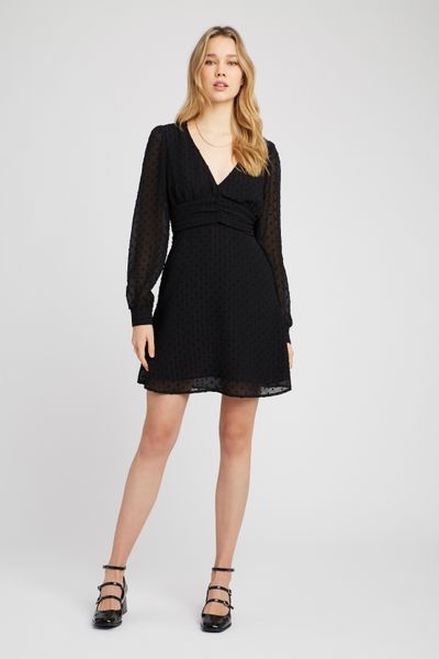 Robe courte en plumetis