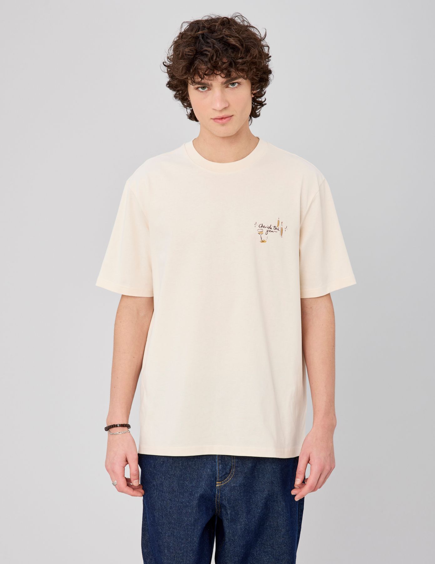 T-shirt imprim&eacute; devant/dos