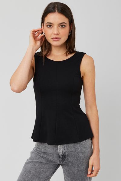 Débardeur dos nu peplum