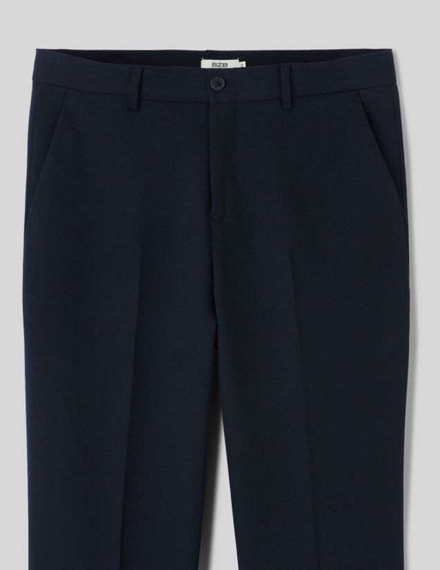 Pantalon de ville ample &agrave; plis
