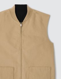 Veste réversible sans manches