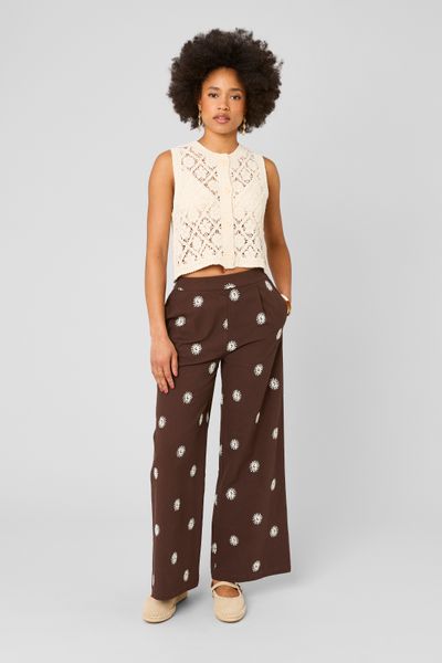 Pantalon brod&eacute;