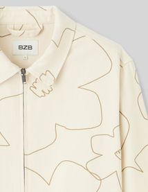 Veste zipp&eacute;e imprim&eacute;e